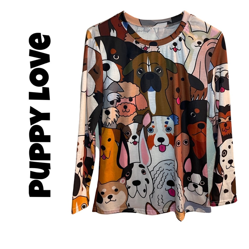 2011M Puppy love 3/4 sleeve top